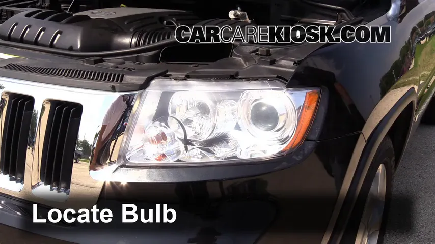 2012 Jeep Grand Cherokee Limited 5.7L V8 Lights Highbeam (replace bulb)